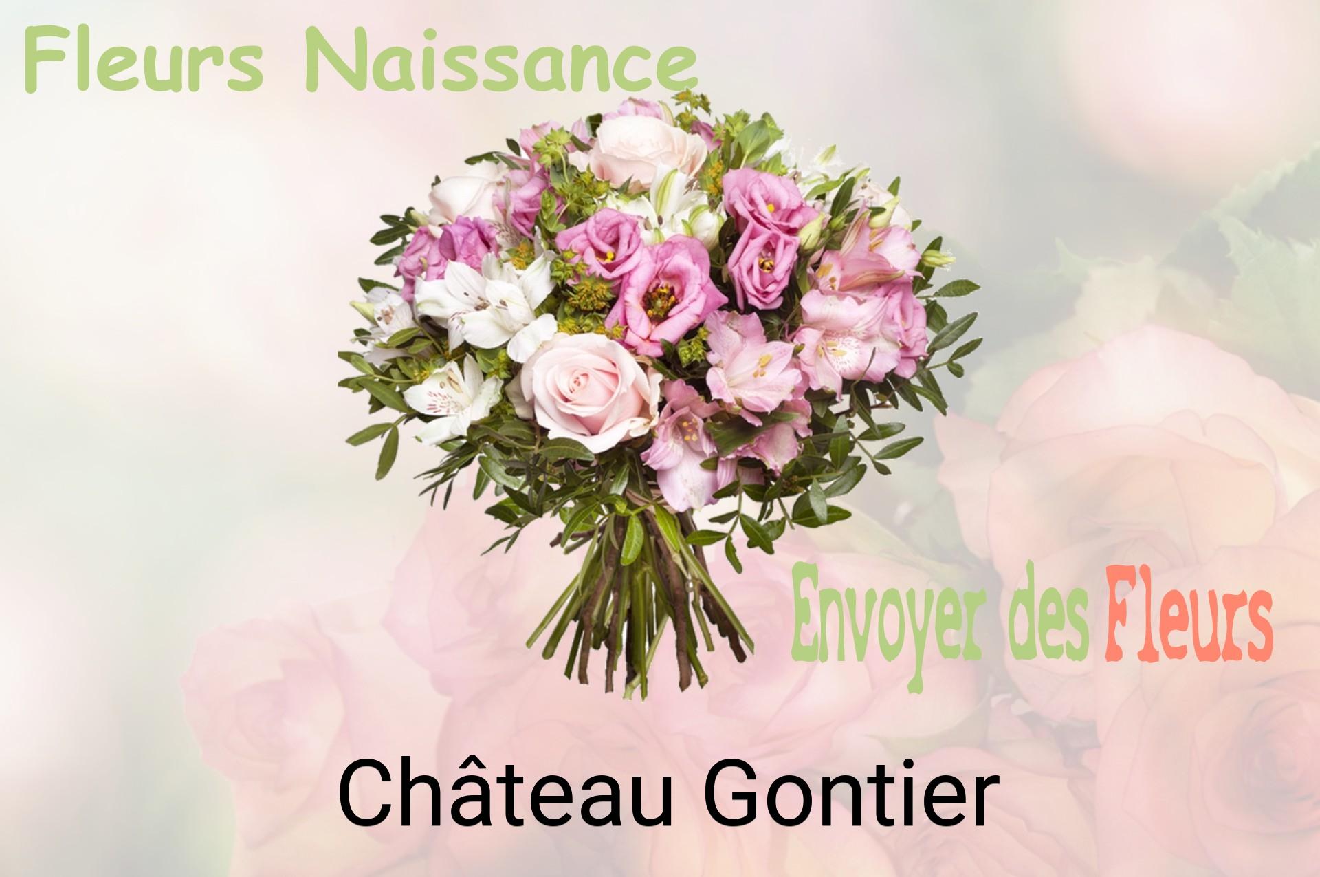 Bouquet de fleurs de naissance livré à Château-Gontier
